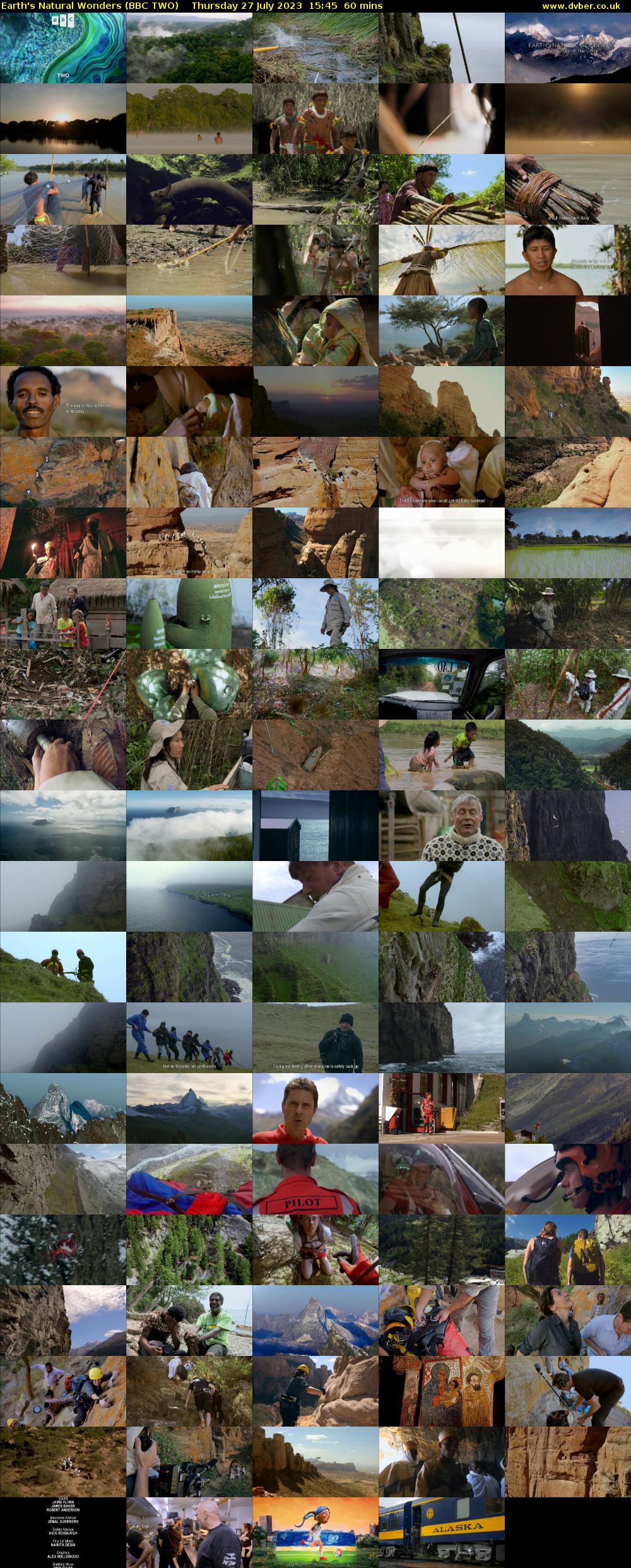 Earth's Natural Wonders (BBC TWO) Thursday 27 July 2023 15:45 - 16:45
