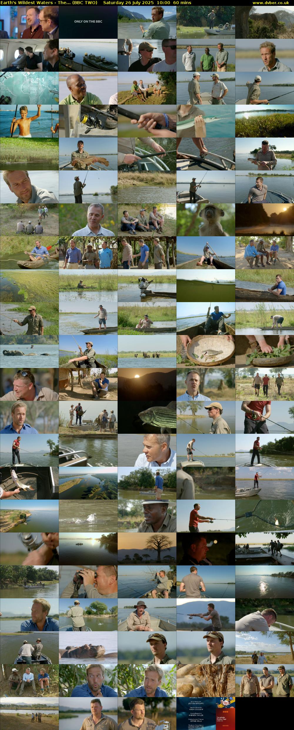 Earth's Wildest Waters - The... (BBC TWO) Saturday 26 July 2025 10:00 - 11:00