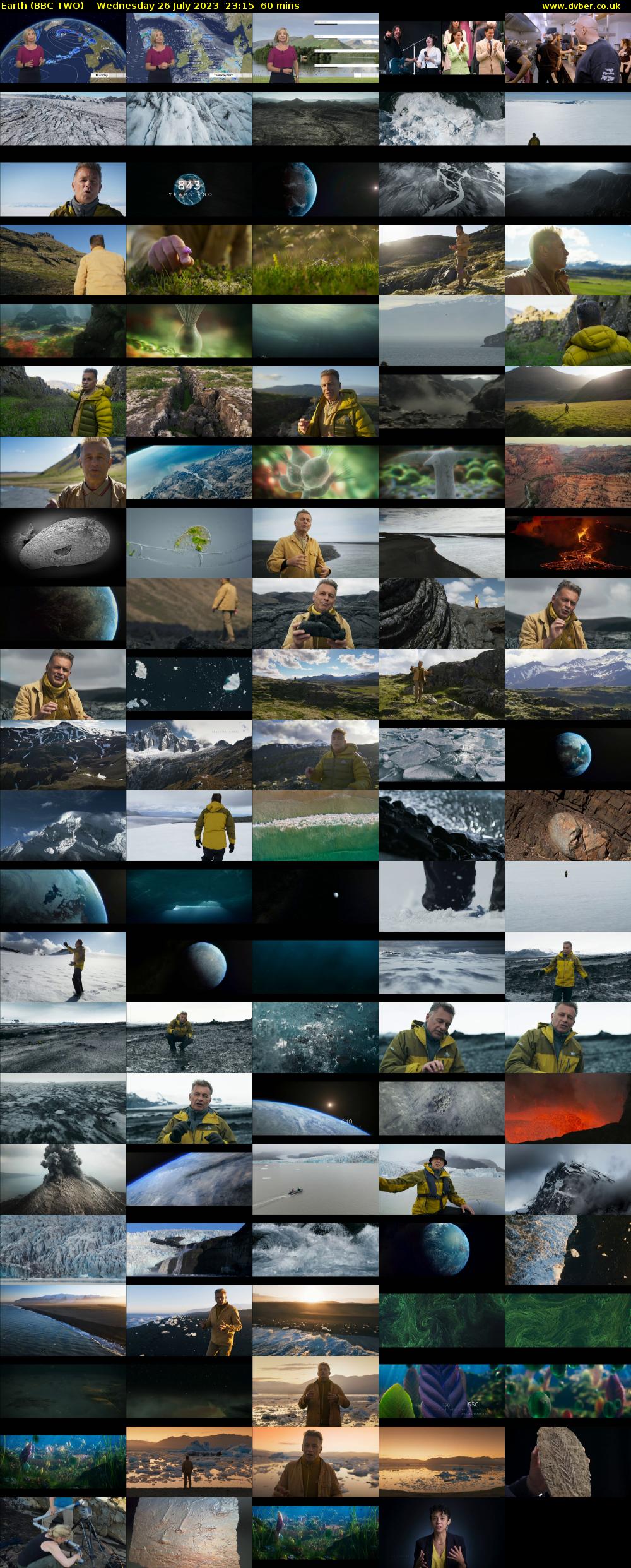 Earth (BBC TWO) Wednesday 26 July 2023 23:15 - 00:15
