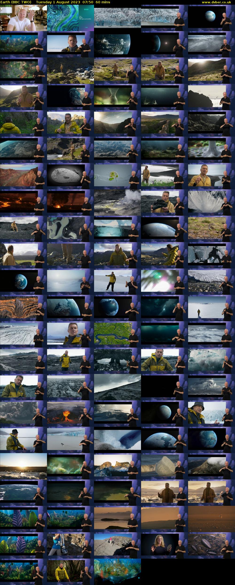 Earth (BBC TWO) Tuesday 1 August 2023 07:50 - 08:50