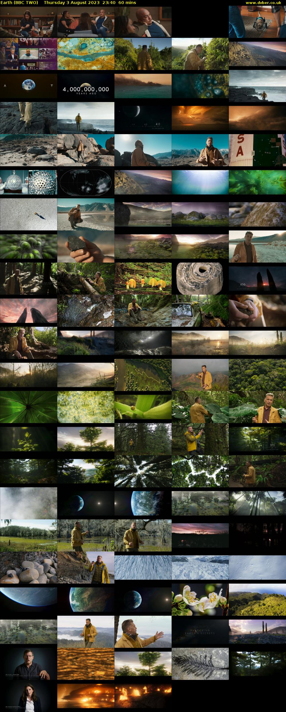 Earth (BBC TWO) Thursday 3 August 2023 23:40 - 00:40