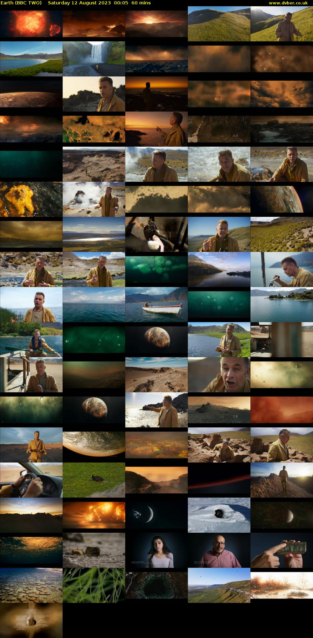 Earth (BBC TWO) Saturday 12 August 2023 00:05 - 01:05