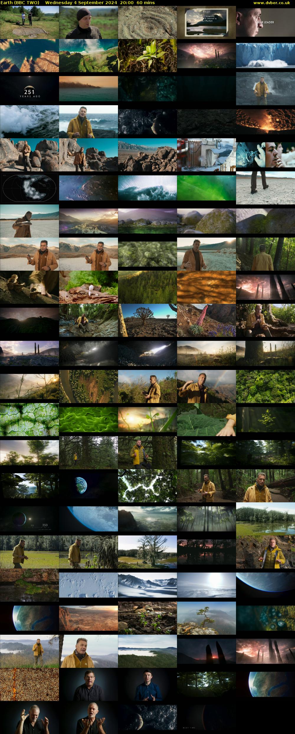 Earth (BBC TWO) Wednesday 4 September 2024 20:00 - 21:00