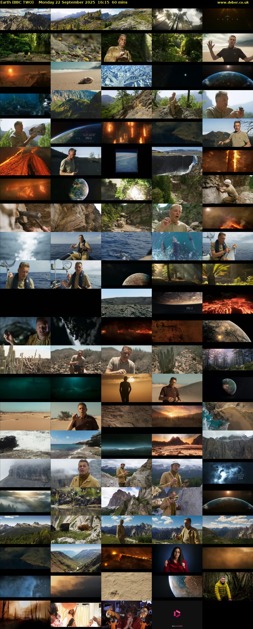 Earth (BBC TWO) Monday 22 September 2025 16:15 - 17:15