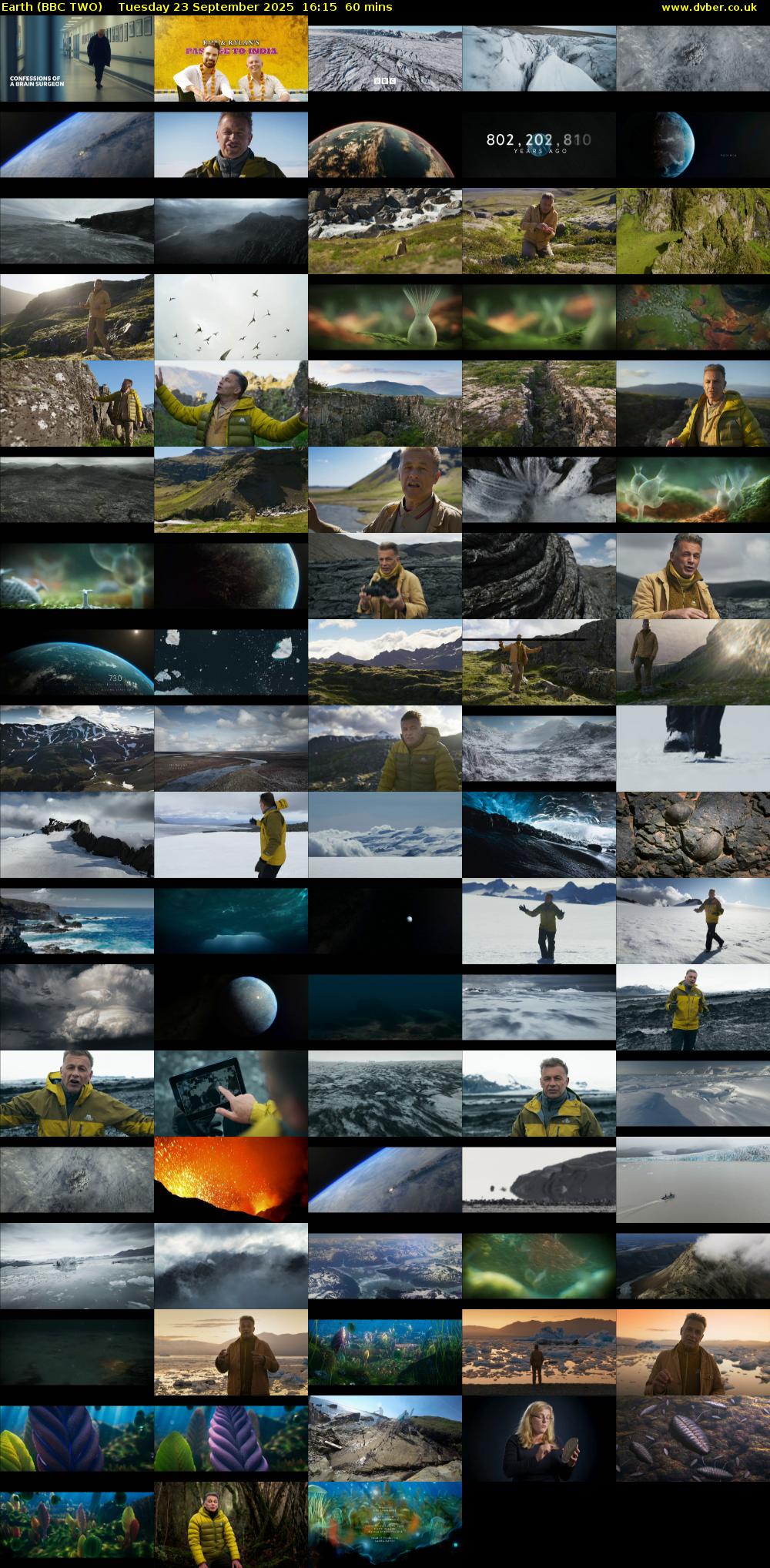Earth (BBC TWO) Tuesday 23 September 2025 16:15 - 17:15