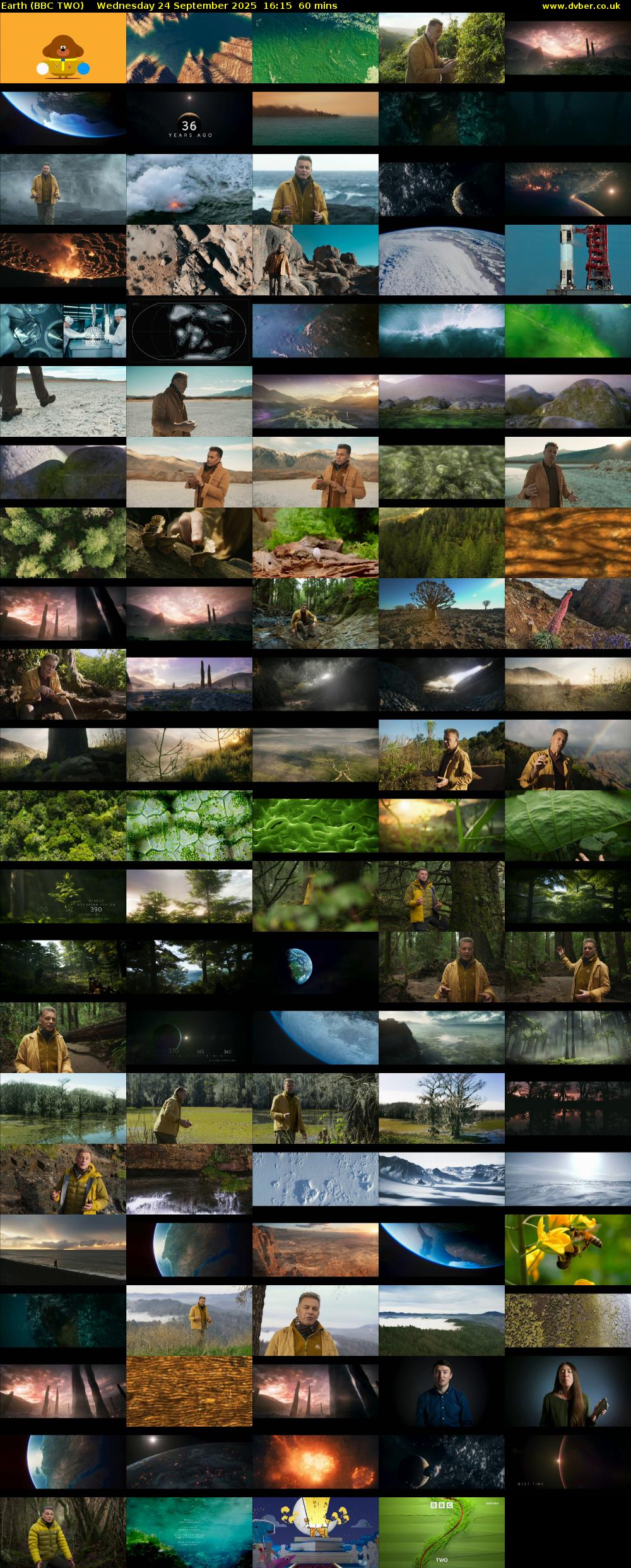 Earth (BBC TWO) Wednesday 24 September 2025 16:15 - 17:15