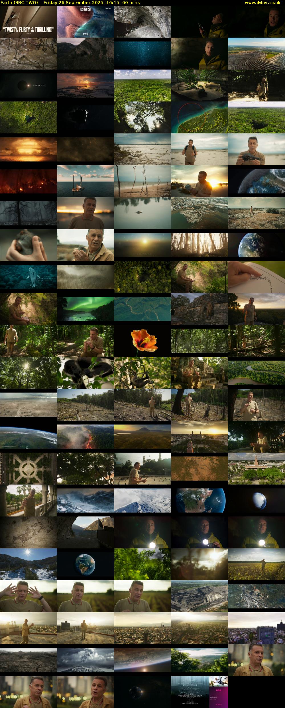 Earth (BBC TWO) Friday 26 September 2025 16:15 - 17:15
