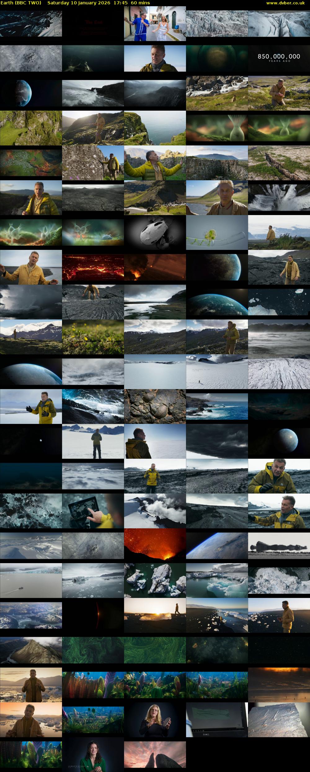 Earth (BBC TWO) Saturday 10 January 2026 17:45 - 18:45
