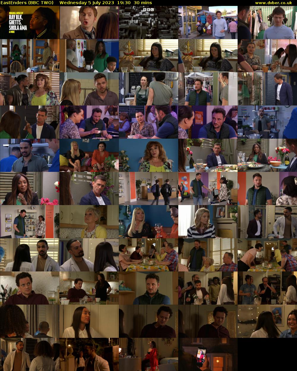 EastEnders (BBC TWO) Wednesday 5 July 2023 19:30 - 20:00