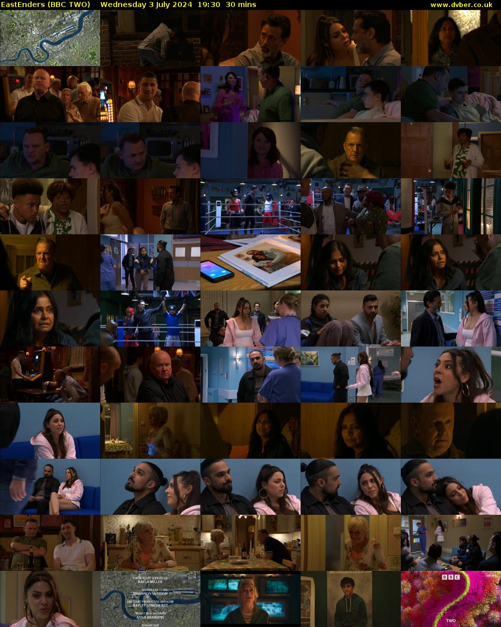EastEnders (BBC TWO) Wednesday 3 July 2024 19:30 - 20:00