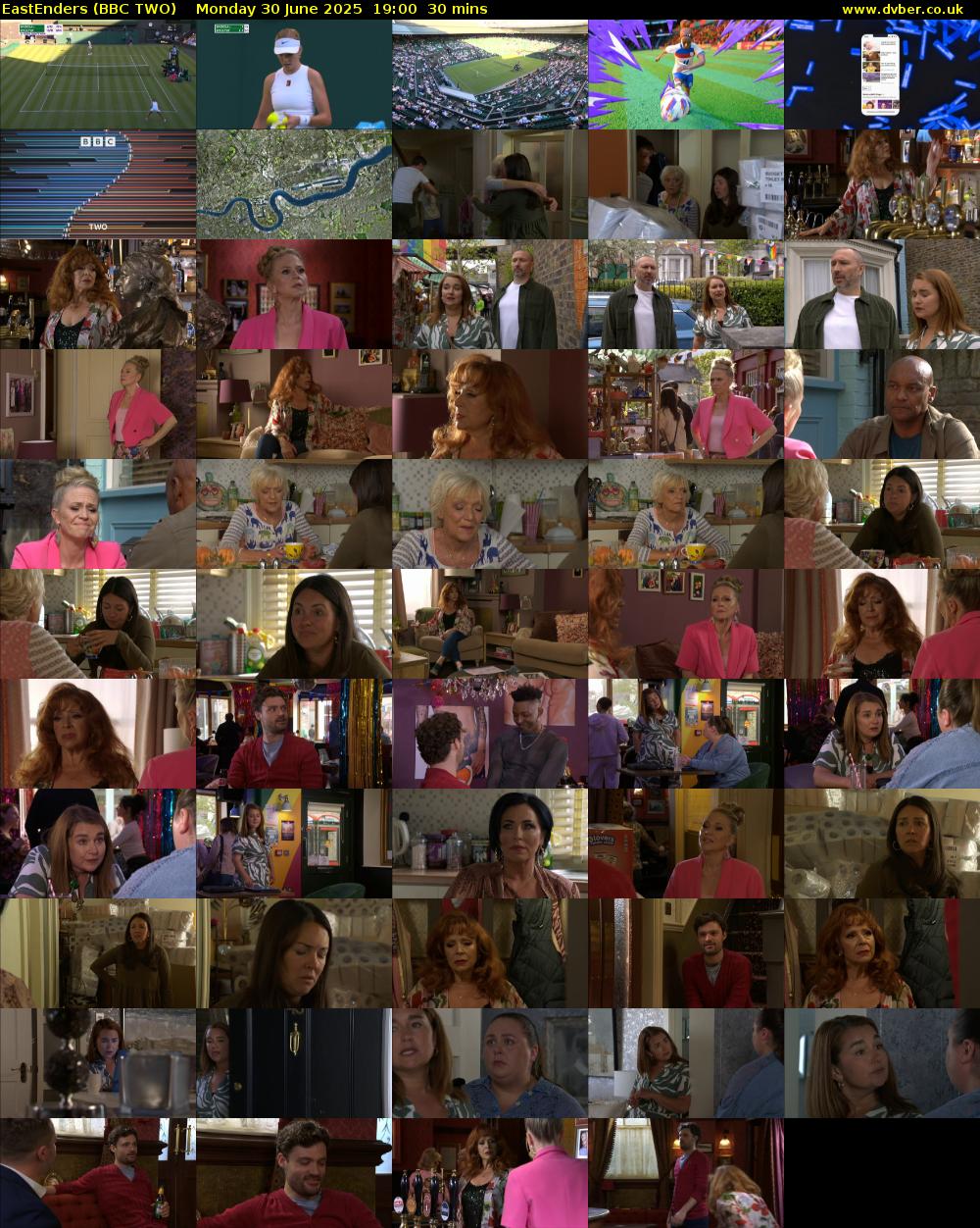 EastEnders (BBC TWO) Monday 30 June 2025 19:00 - 19:30