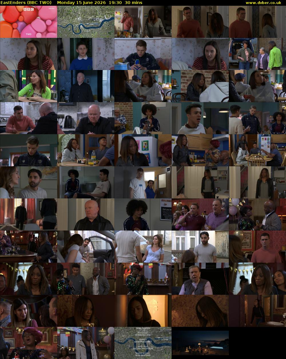 EastEnders (BBC TWO) Monday 15 June 2026 19:30 - 20:00