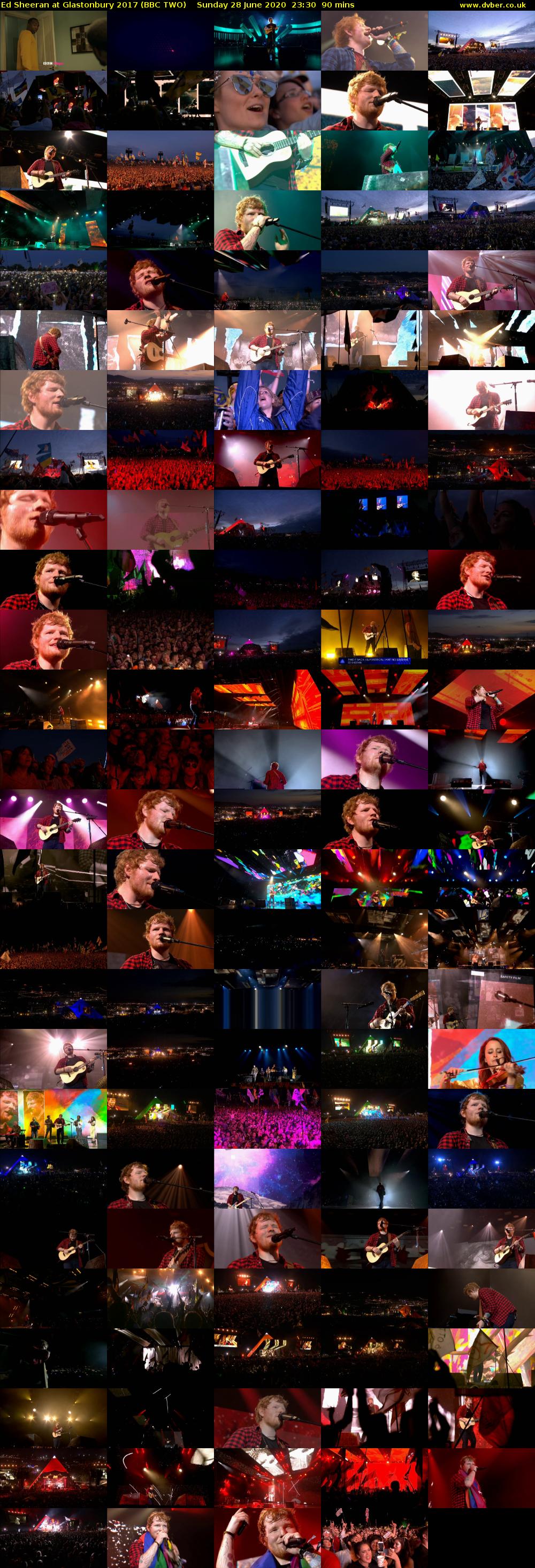 Ed Sheeran at Glastonbury 2017 (BBC TWO) Sunday 28 June 2020 23:30 - 01:00