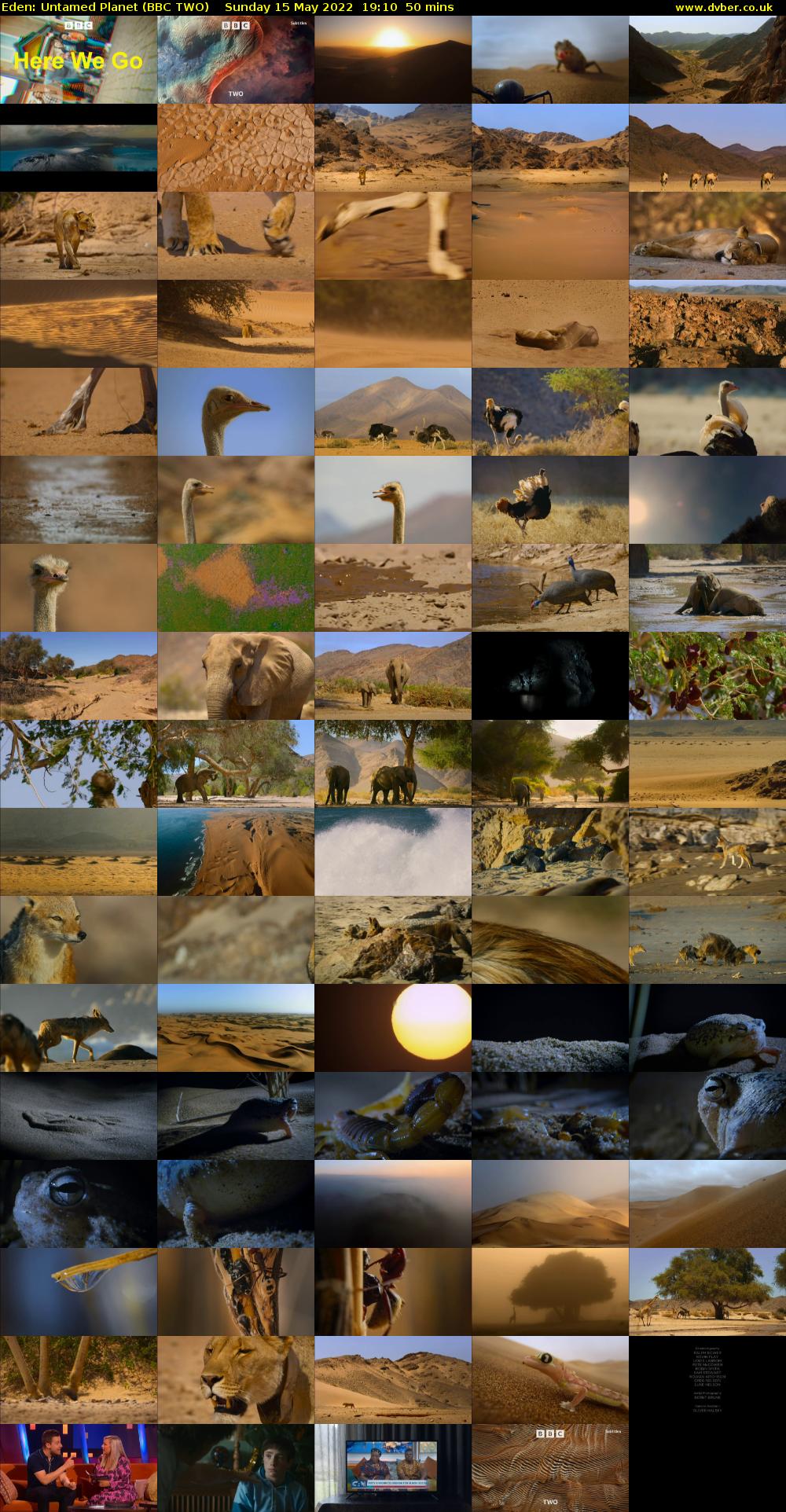 Eden: Untamed Planet (BBC TWO) Sunday 15 May 2022 19:10 - 20:00