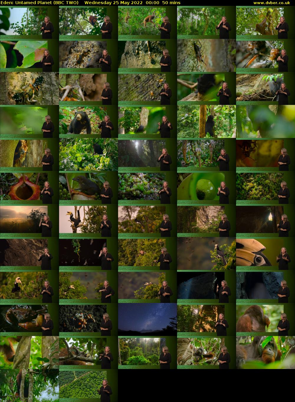 Eden: Untamed Planet (BBC TWO) Wednesday 25 May 2022 00:00 - 00:50