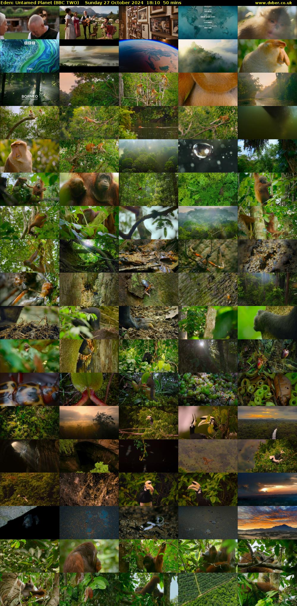 Eden: Untamed Planet (BBC TWO) Sunday 27 October 2024 18:10 - 19:00
