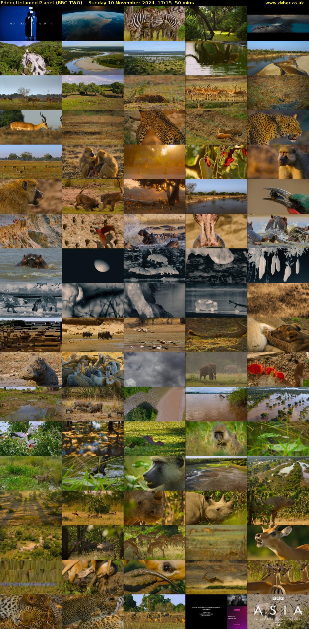 Eden: Untamed Planet (BBC TWO) Sunday 10 November 2024 17:15 - 18:05