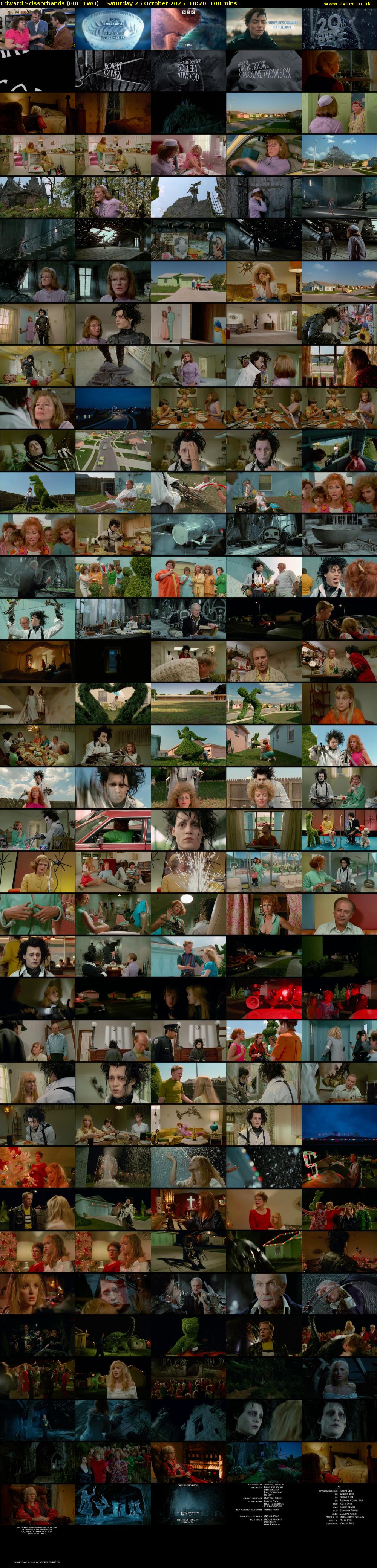 Edward Scissorhands (BBC TWO) Saturday 25 October 2025 18:20 - 20:00