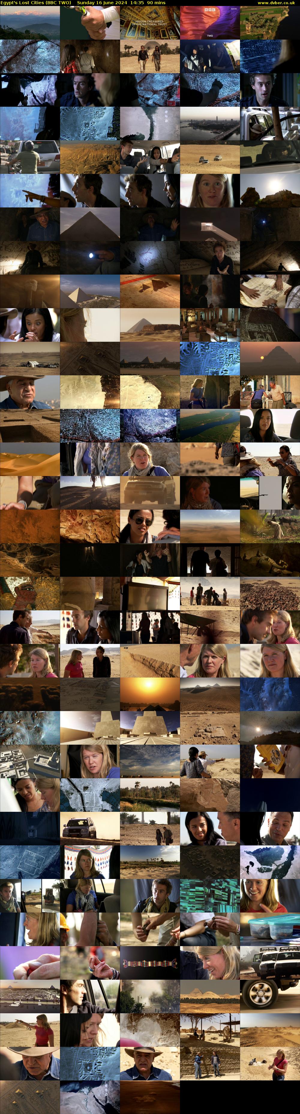 Egypt's Lost Cities (BBC TWO) Sunday 16 June 2024 14:35 - 16:05