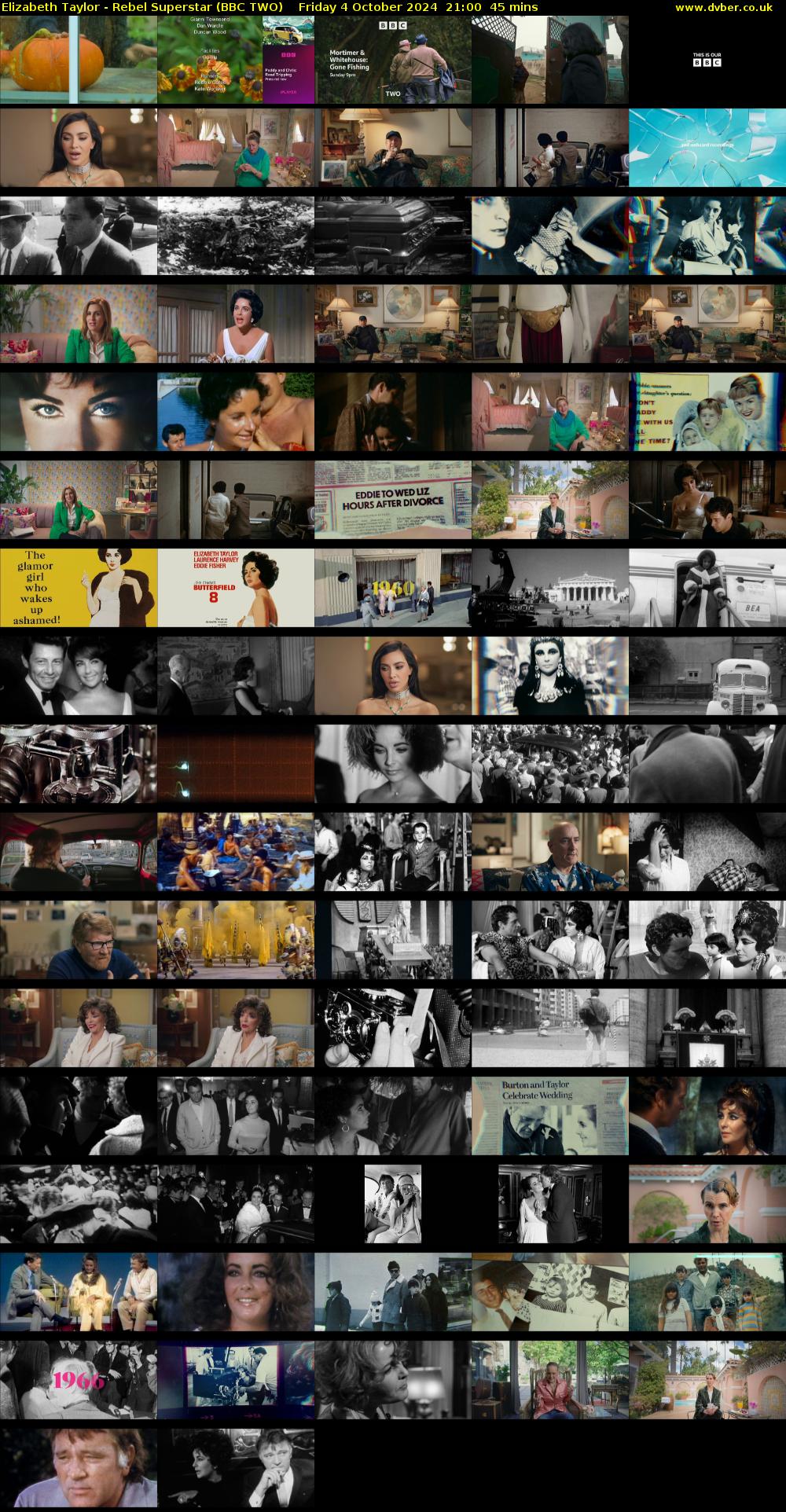 Elizabeth Taylor - Rebel Superstar (BBC TWO) Friday 4 October 2024 21:00 - 21:45