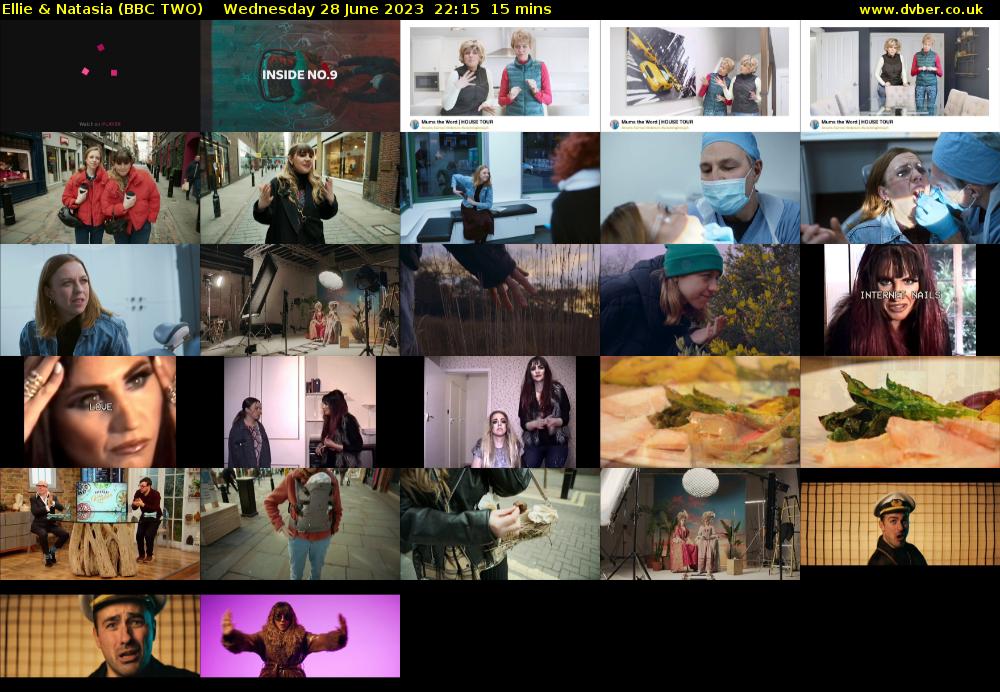 Ellie & Natasia (BBC TWO) Wednesday 28 June 2023 22:15 - 22:30