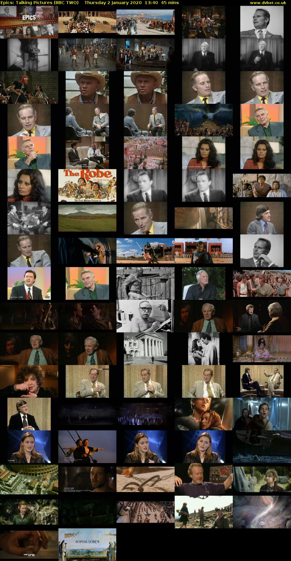 Epics: Talking Pictures (BBC TWO) Thursday 2 January 2020 13:40 - 14:25