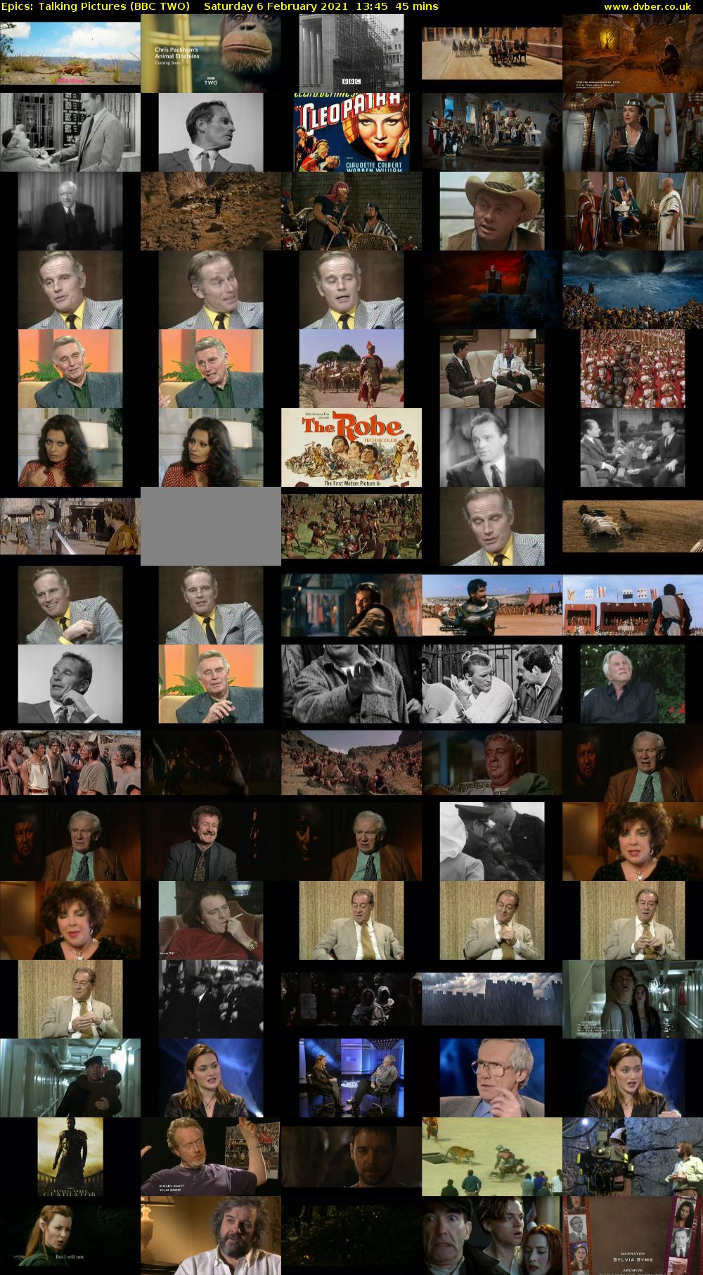 Epics: Talking Pictures (BBC TWO) Saturday 6 February 2021 13:45 - 14:30