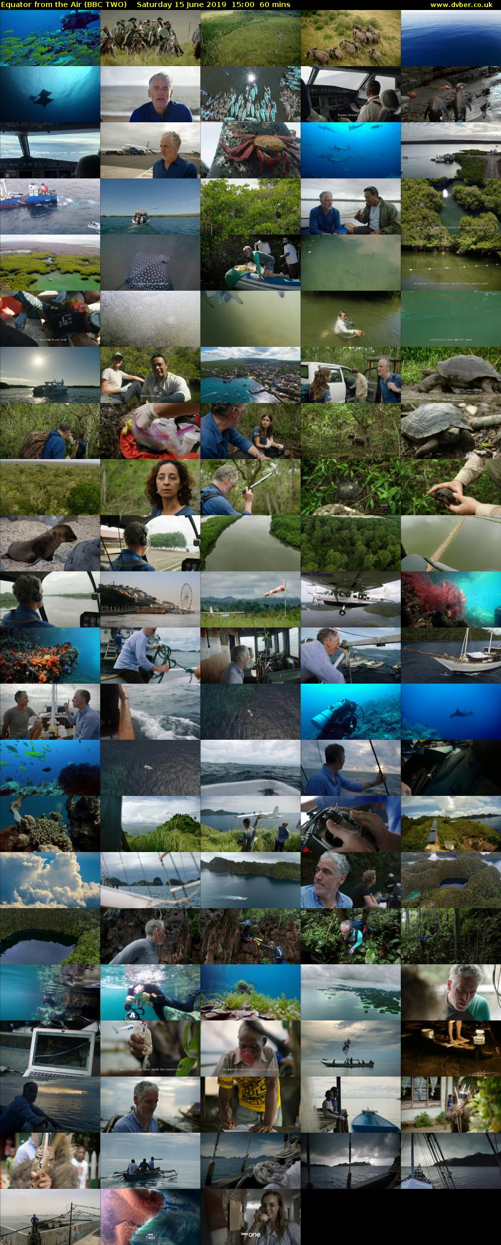 Equator from the Air (BBC TWO) Saturday 15 June 2019 15:00 - 16:00