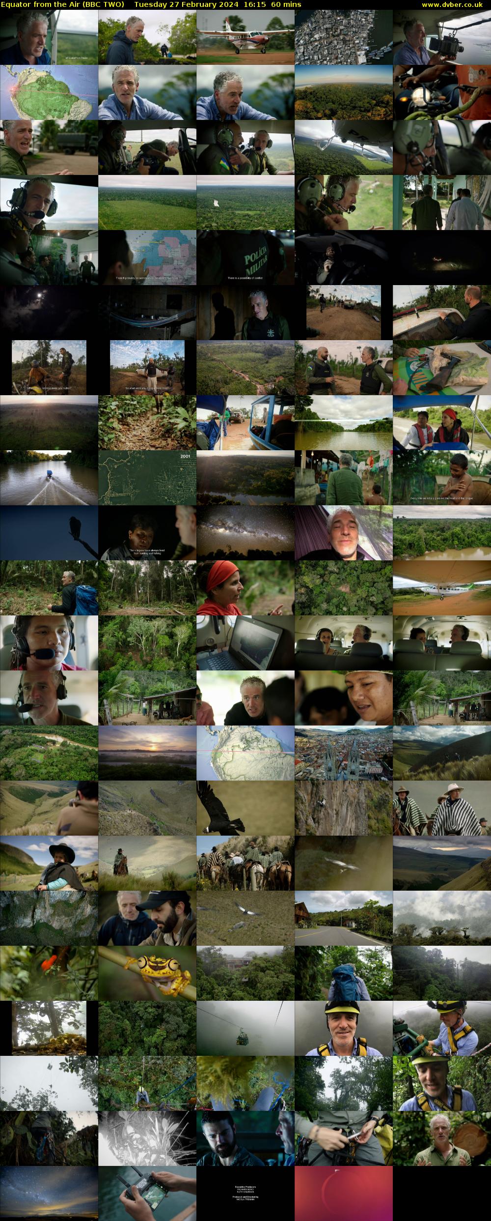 Equator from the Air (BBC TWO) Tuesday 27 February 2024 16:15 - 17:15