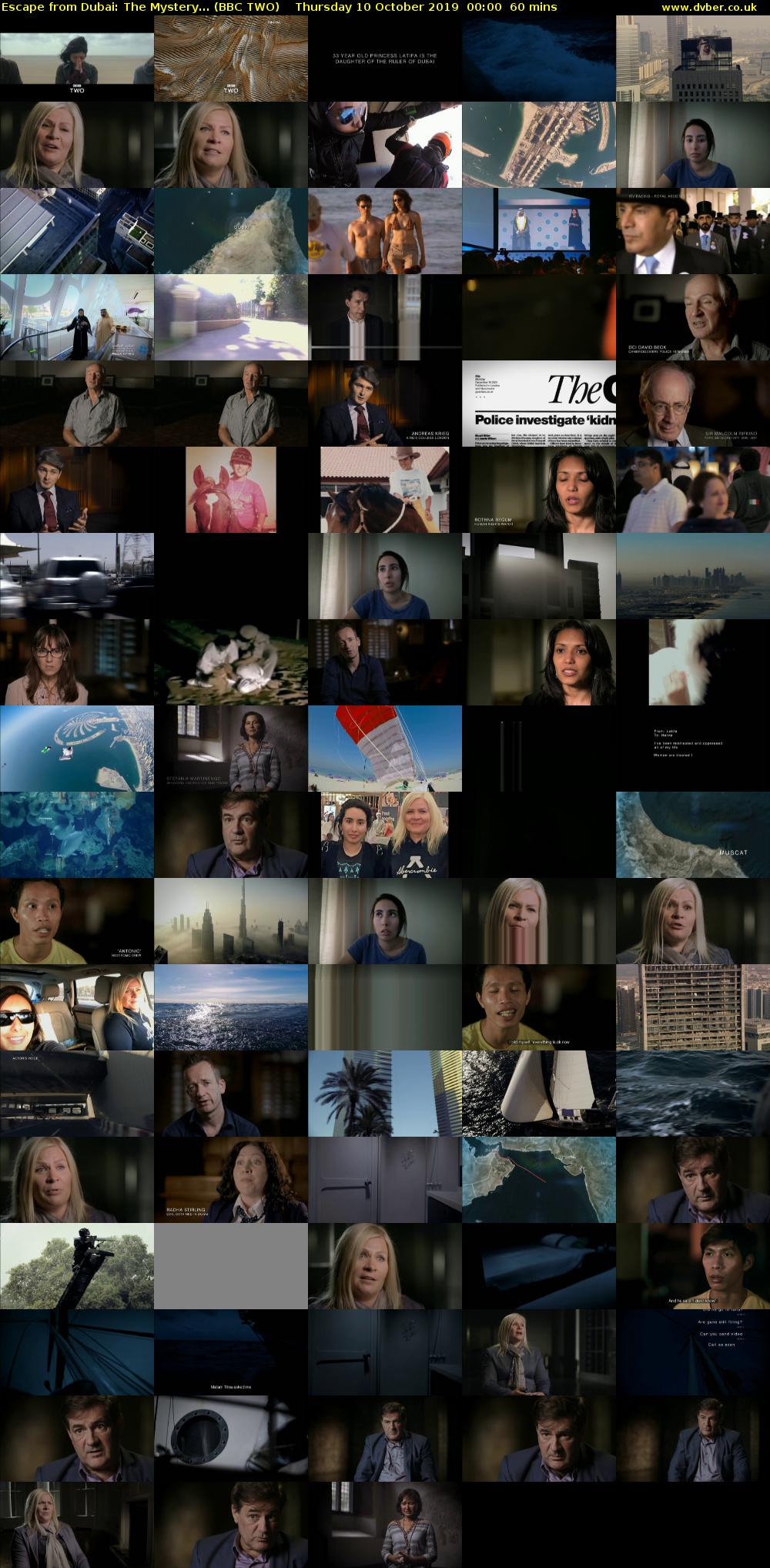 Escape from Dubai: The Mystery... (BBC TWO) Thursday 10 October 2019 00:00 - 01:00