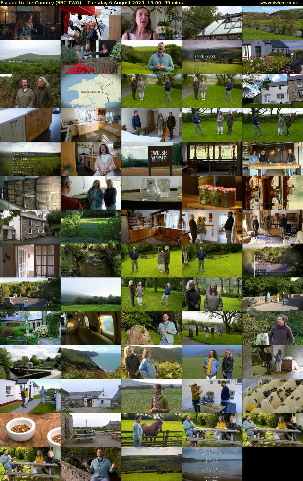 Escape to the Country (BBC TWO) Tuesday 6 August 2024 15:00 - 15:45