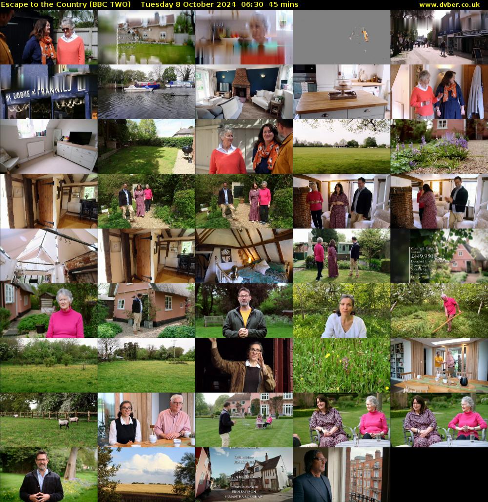 Escape to the Country (BBC TWO) Tuesday 8 October 2024 06:30 - 07:15