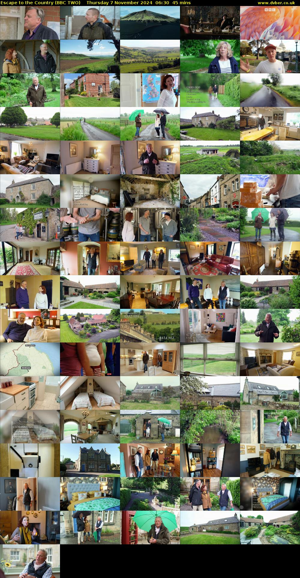 Escape to the Country (BBC TWO) Thursday 7 November 2024 06:30 - 07:15