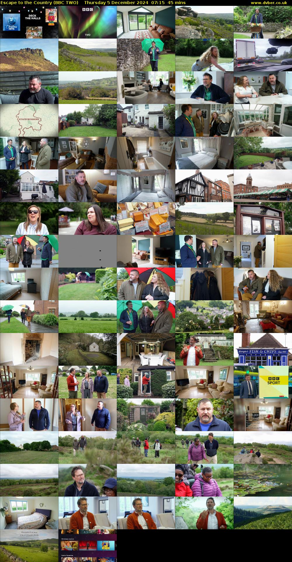 Escape to the Country (BBC TWO) Thursday 5 December 2024 07:15 - 08:00