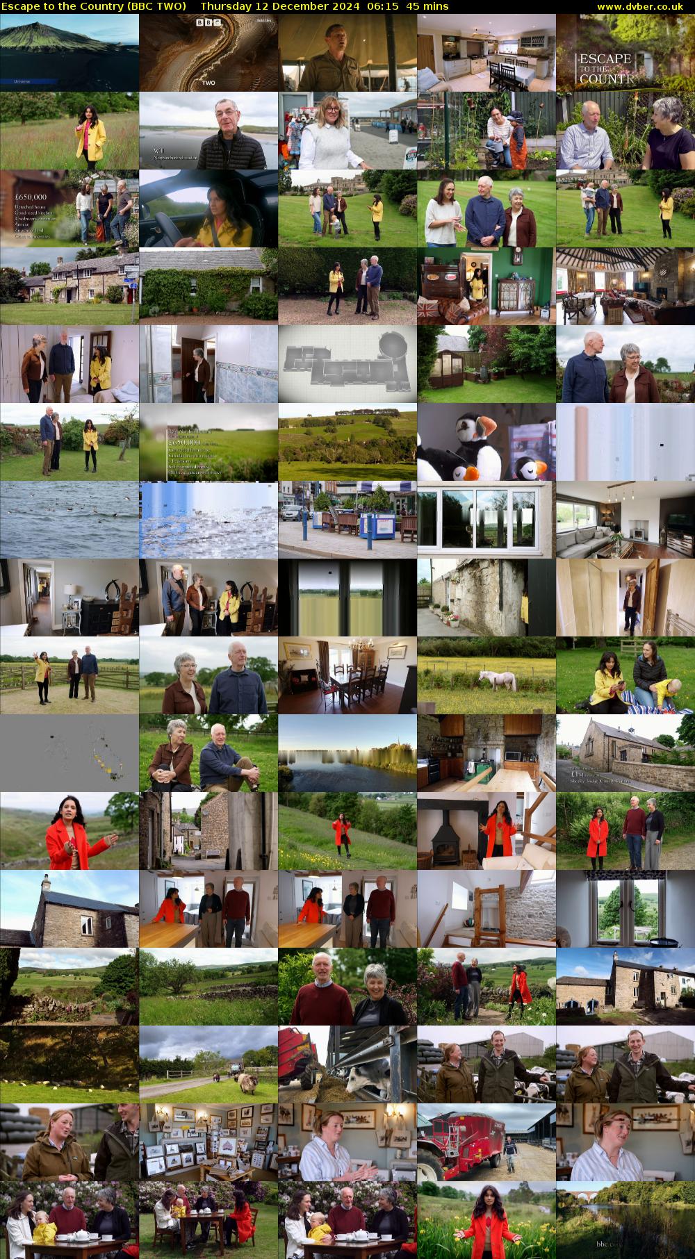 Escape to the Country (BBC TWO) Thursday 12 December 2024 06:15 - 07:00