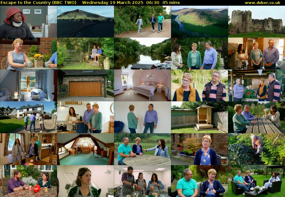 Escape to the Country (BBC TWO) Wednesday 19 March 2025 06:30 - 07:15