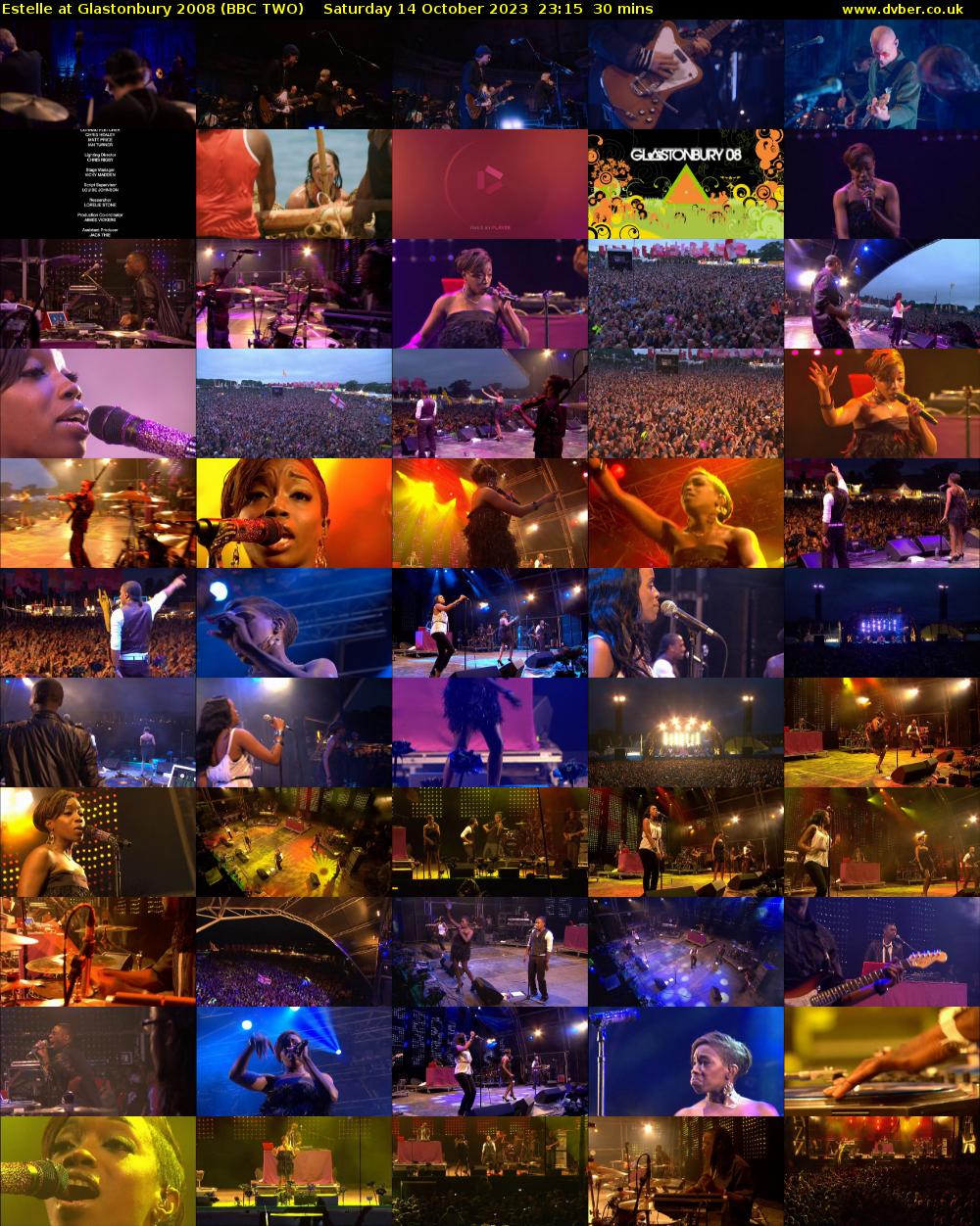Estelle at Glastonbury 2008 (BBC TWO) Saturday 14 October 2023 23:15 - 23:45
