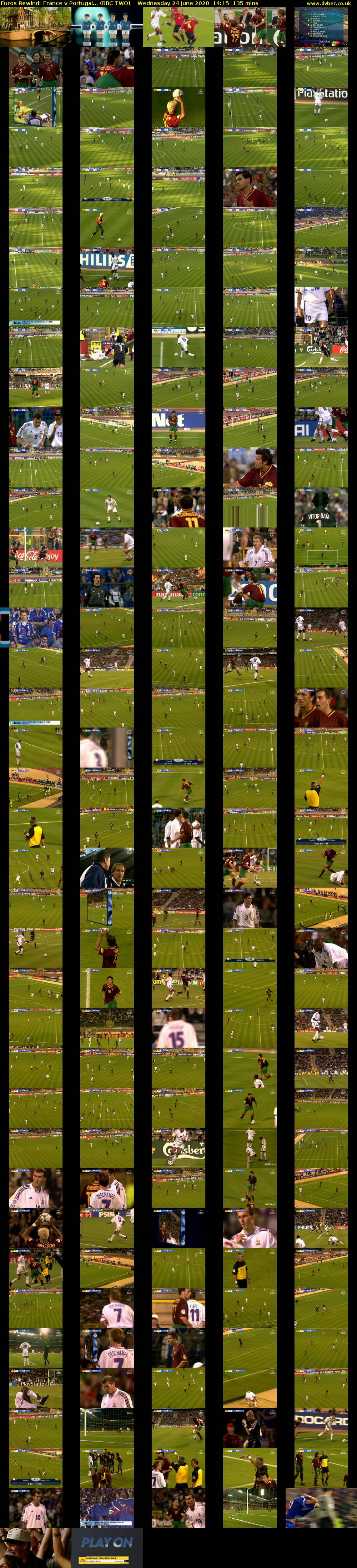 Euros Rewind: France v Portugal... (BBC TWO) Wednesday 24 June 2020 14:15 - 16:30