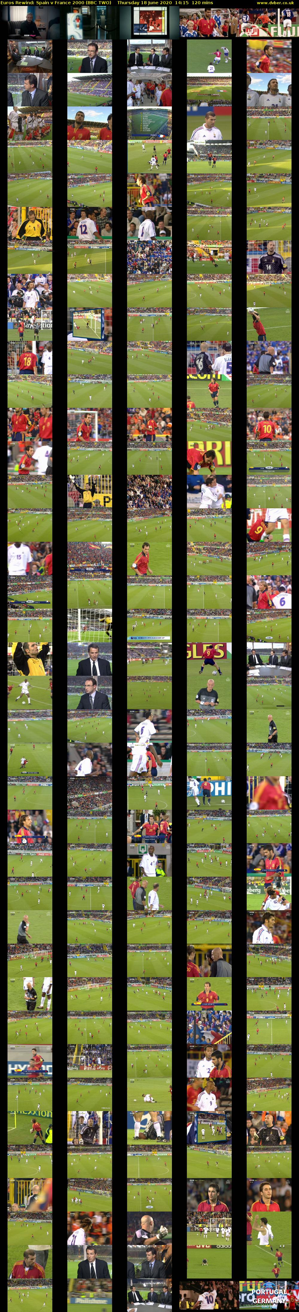 Euros Rewind: Spain v France 2000 (BBC TWO) Thursday 18 June 2020 14:15 - 16:15