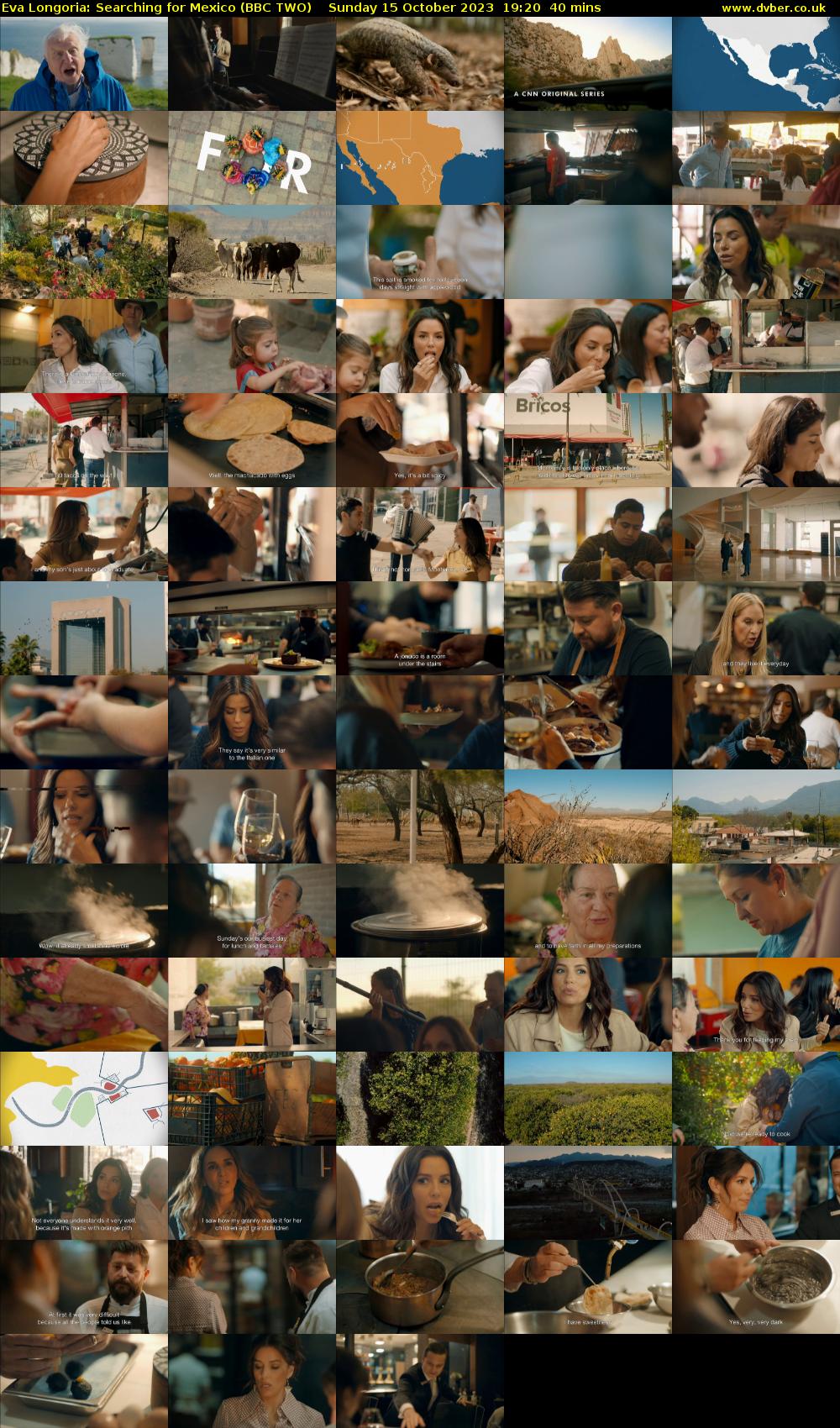 Eva Longoria: Searching for Mexico (BBC TWO) Sunday 15 October 2023 19:20 - 20:00