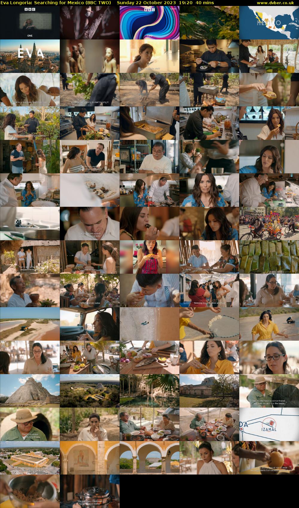 Eva Longoria: Searching for Mexico (BBC TWO) Sunday 22 October 2023 19:20 - 20:00