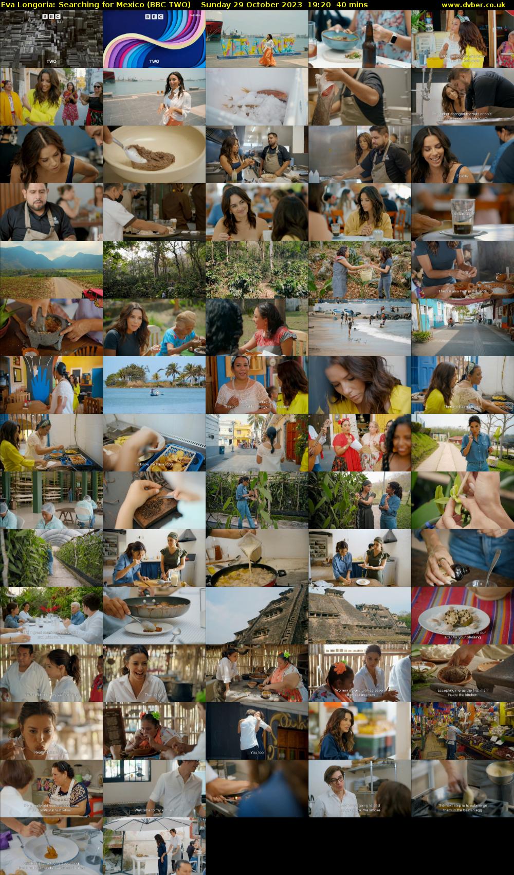 Eva Longoria: Searching for Mexico (BBC TWO) Sunday 29 October 2023 19:20 - 20:00