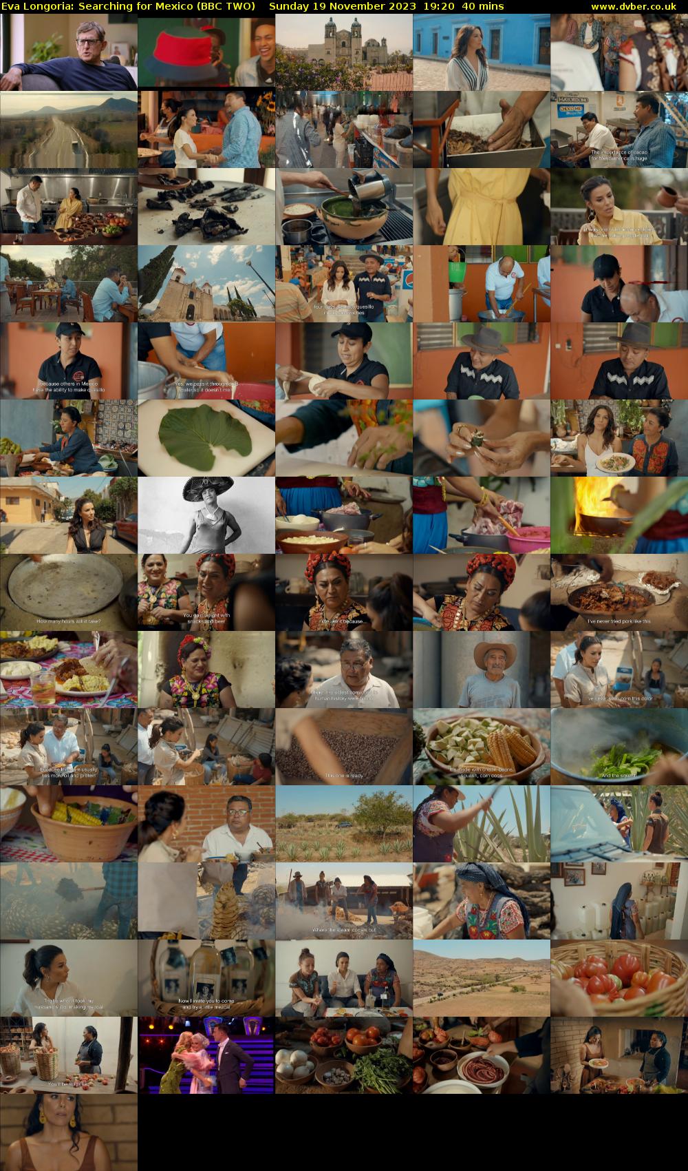 Eva Longoria: Searching for Mexico (BBC TWO) Sunday 19 November 2023 19:20 - 20:00