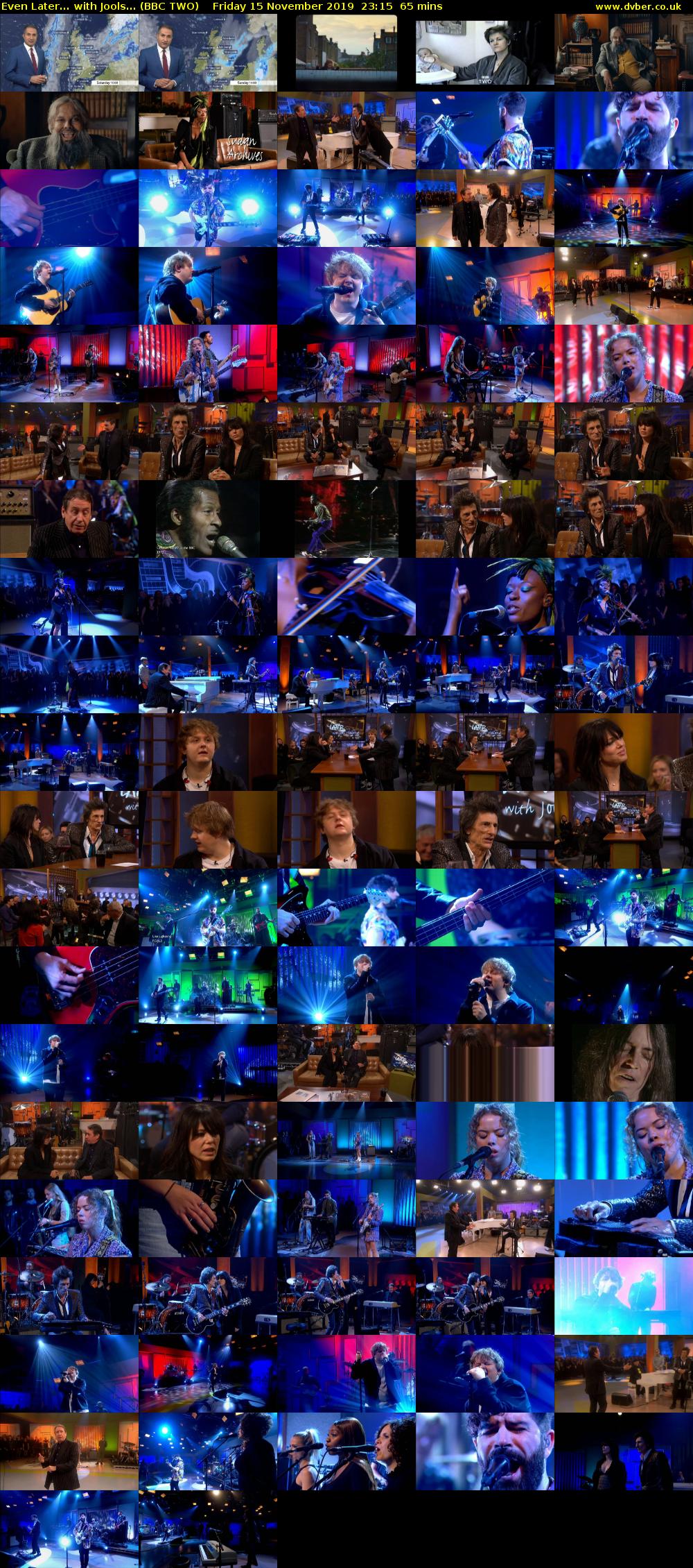 Even Later... with Jools... (BBC TWO) Friday 15 November 2019 23:15 - 00:20