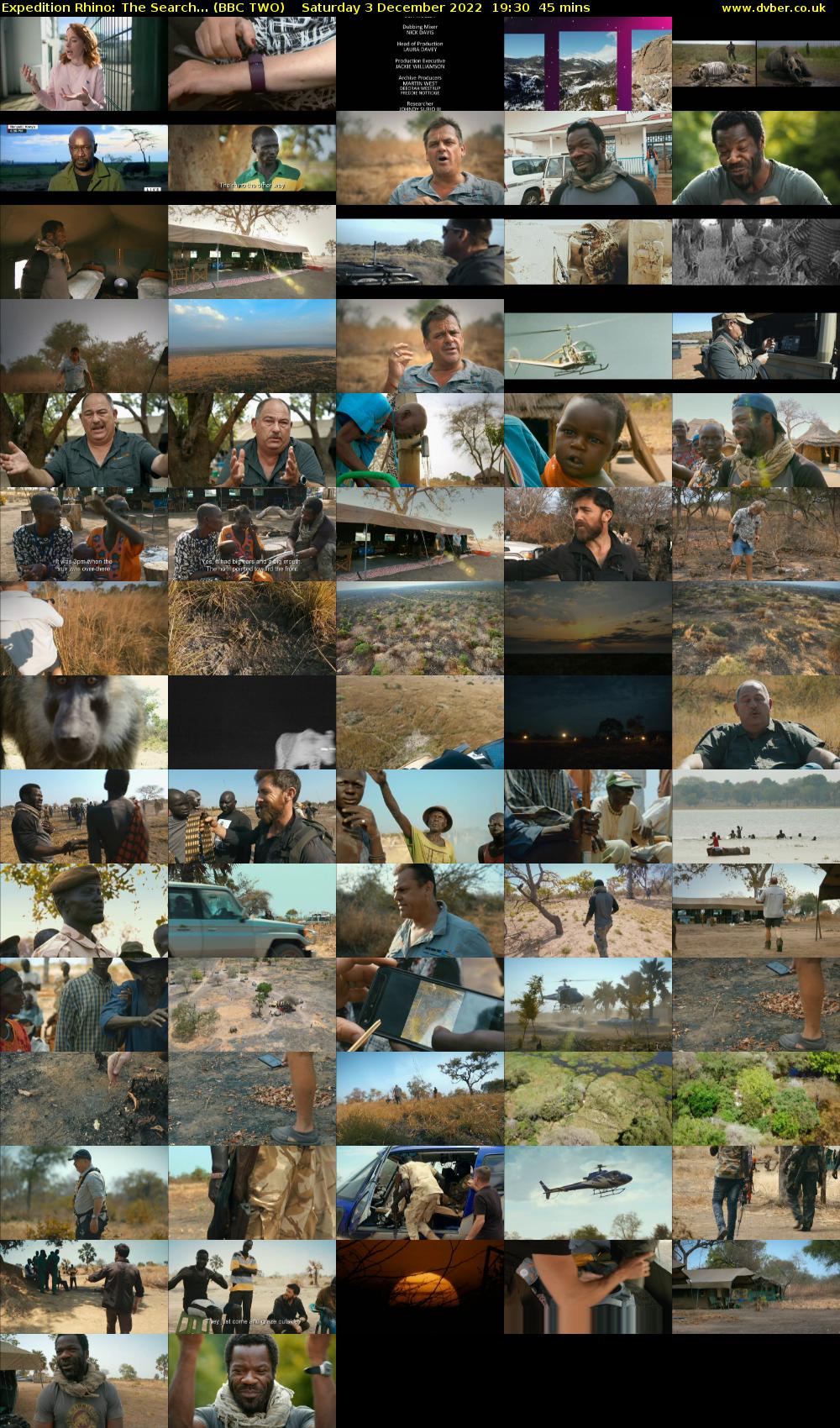 Expedition Rhino: The Search... (BBC TWO) Saturday 3 December 2022 19:30 - 20:15