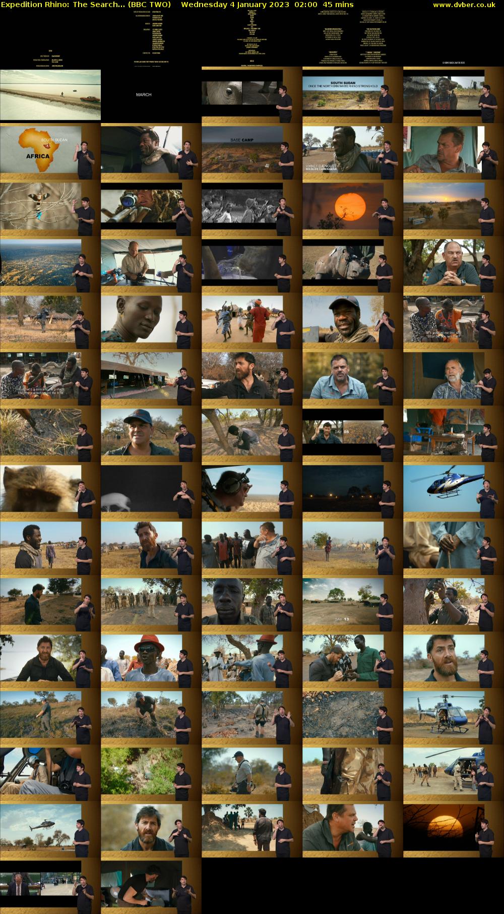 Expedition Rhino: The Search... (BBC TWO) Wednesday 4 January 2023 02:00 - 02:45