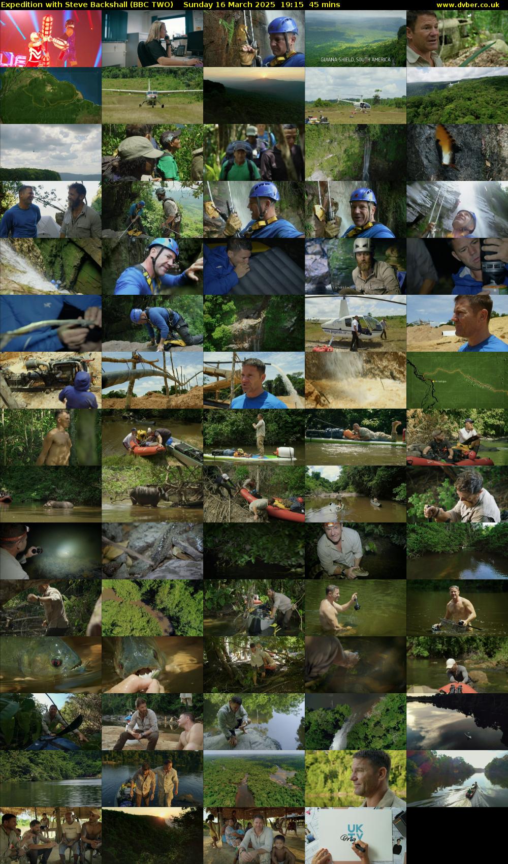 Expedition with Steve Backshall (BBC TWO) Sunday 16 March 2025 19:15 - 20:00