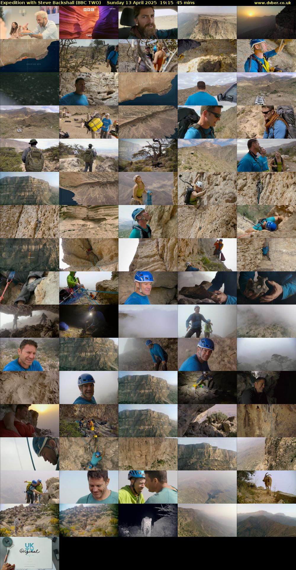 Expedition with Steve Backshall (BBC TWO) Sunday 13 April 2025 19:15 - 20:00