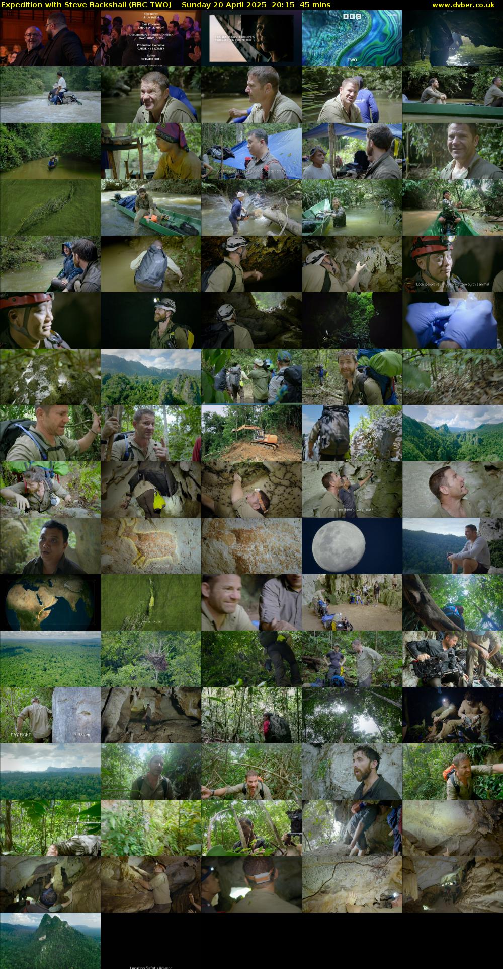 Expedition with Steve Backshall (BBC TWO) Sunday 20 April 2025 20:15 - 21:00