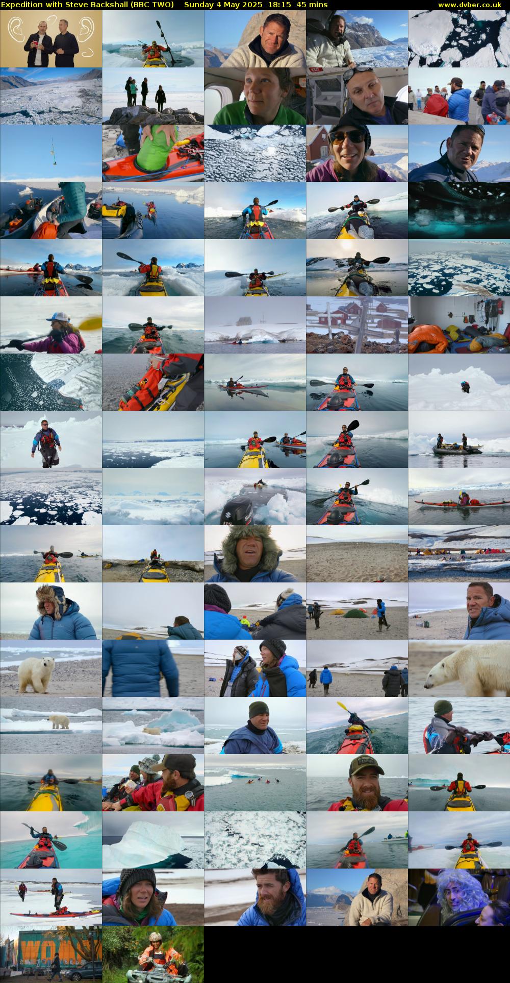 Expedition with Steve Backshall (BBC TWO) Sunday 4 May 2025 18:15 - 19:00